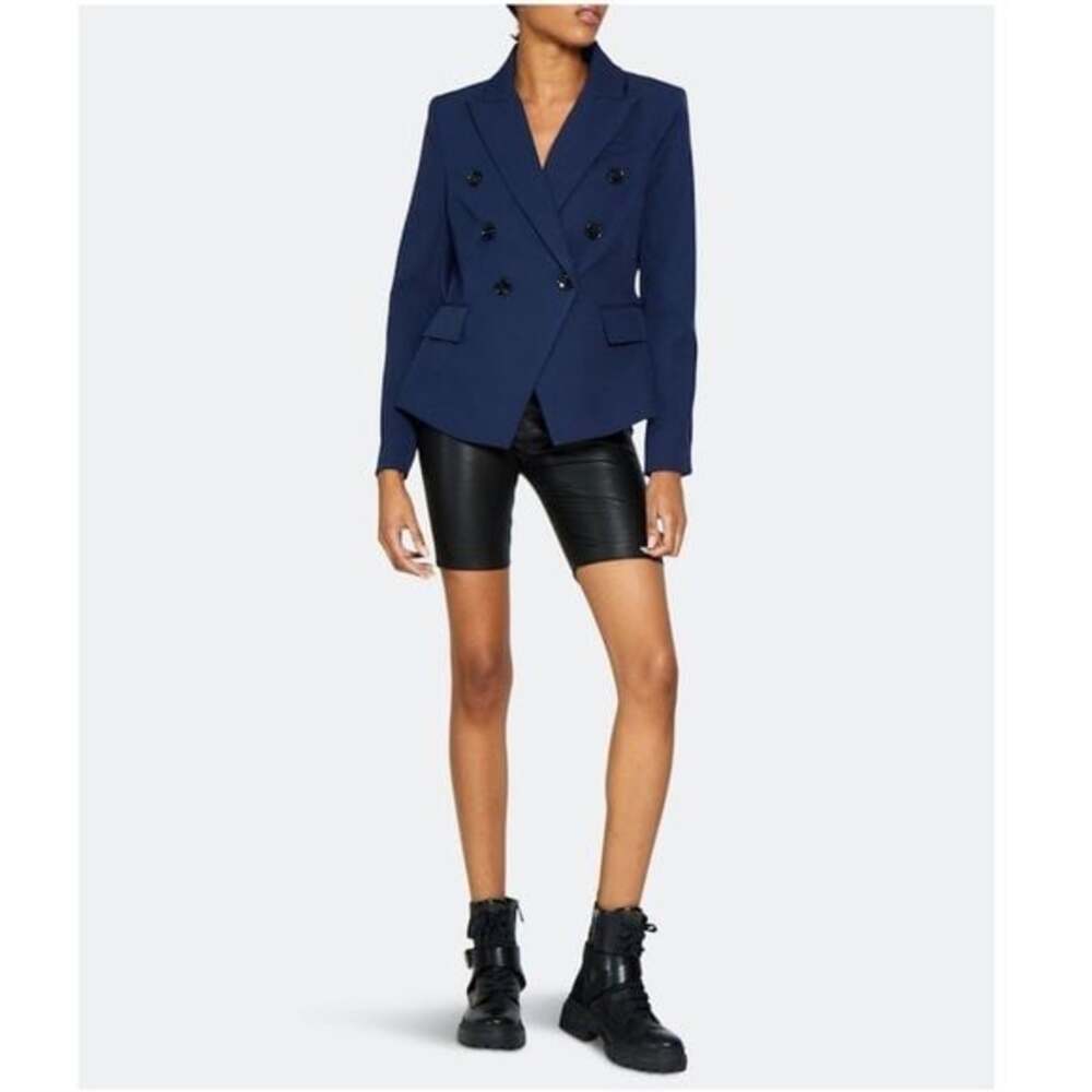 Walter Baker Women’s Phelps Double Breasted Jacket in Navy Size Medium NWT